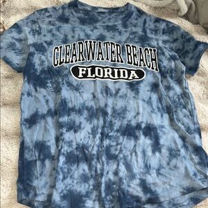 Blue Tie-Dye Clearwater Beach T-Shirt